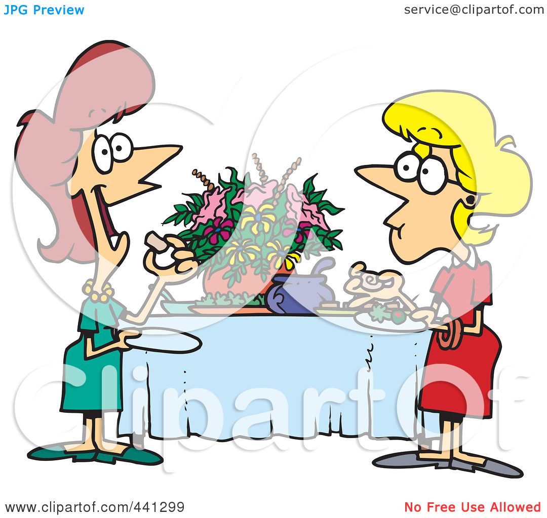 1080x1024 Royalty Free (Rf) Clip Art Illustration Of A Cartoon Ladies