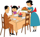 170x158 Family Dinner Clip Art
