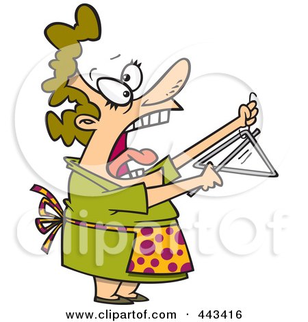 450x470 Royalty Free (Rf) Clip Art Illustration Of A Cartoon Woman Eating