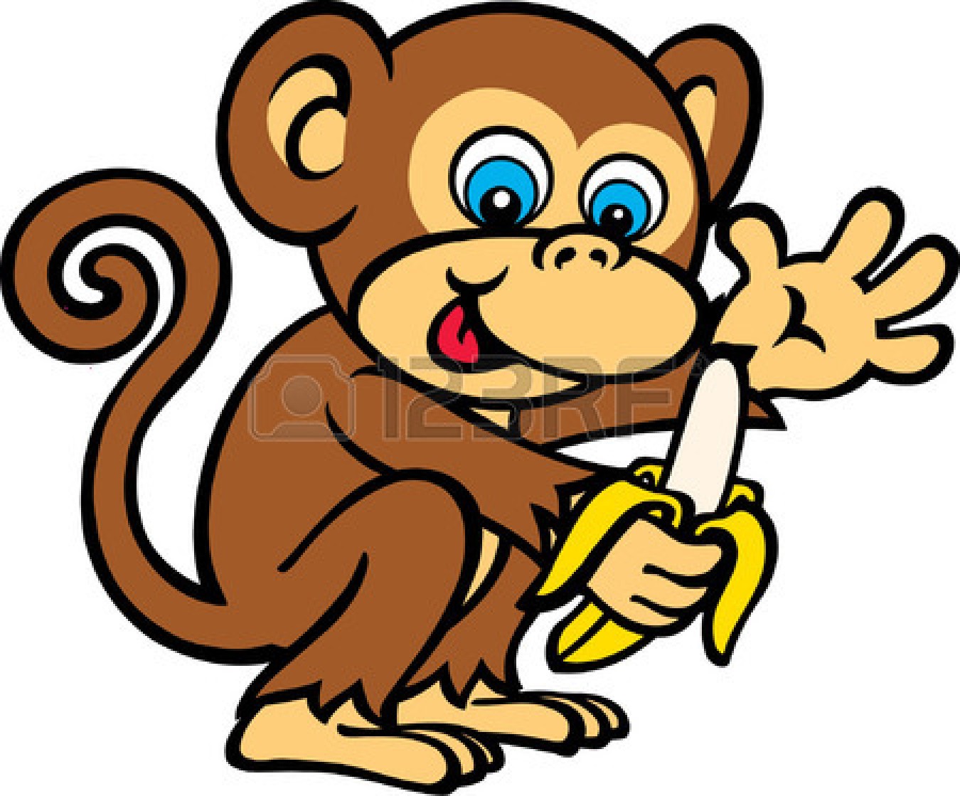 1350x1119 Monkey Cartoon Clipart Group