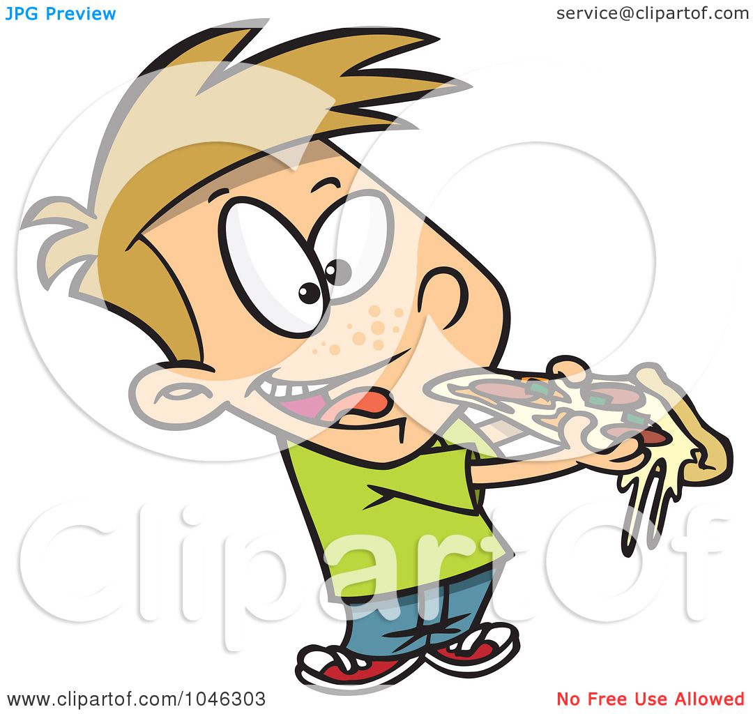 1080x1024 Royalty Free (Rf) Clip Art Illustration Of A Cartoon Boy Eating