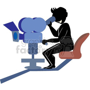 300x300 Royalty Free Movie Producer 161365 Vector Clip Art Image