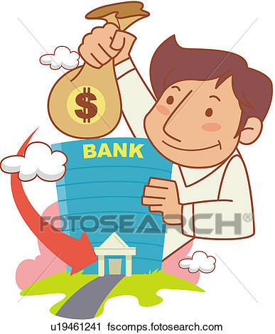 387x470 Clipart Of Business, Building, Bank, Businessman, Economy