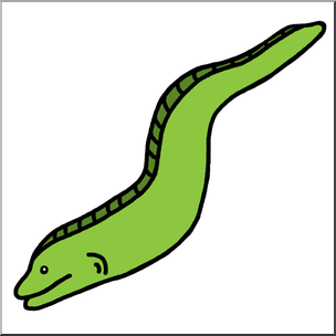 304x304 Clip Art Eel Color 1 I Abcteach