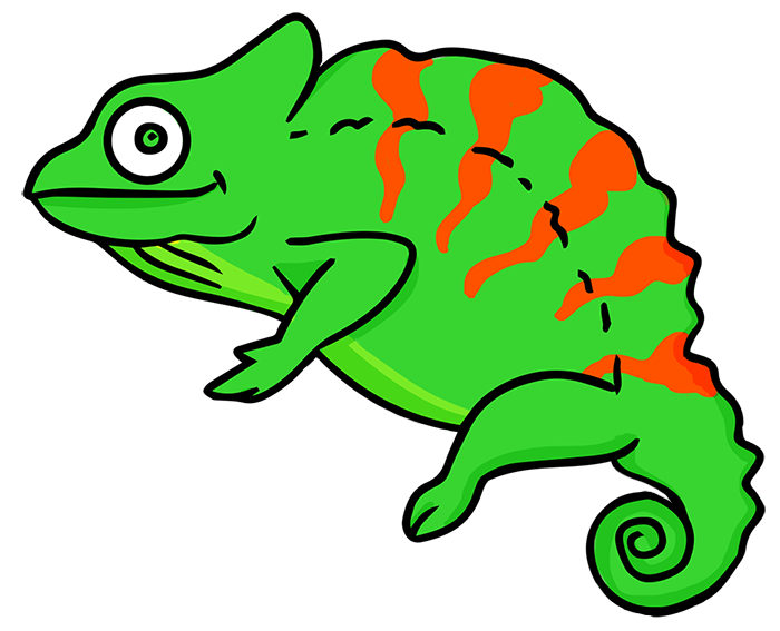 700x567 Chameleon Clipart