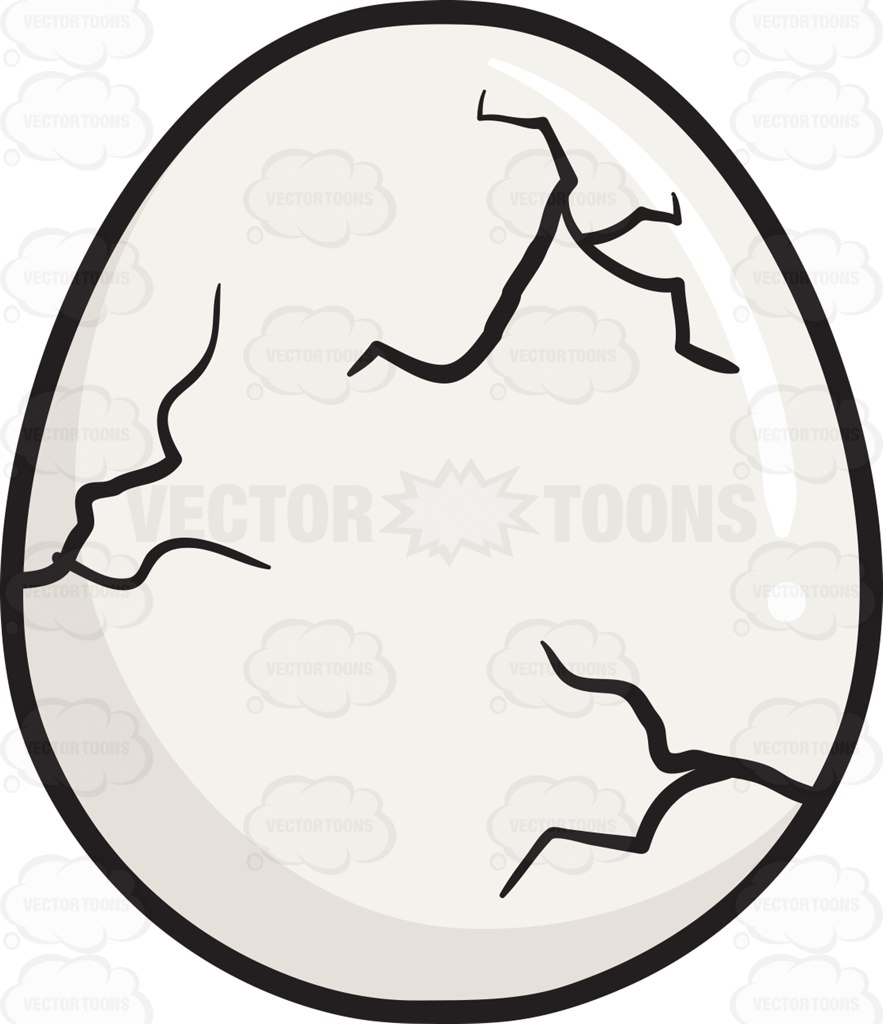 883x1024 Drawn Egg Cracked Egg