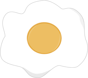 350x311 Fried Egg Clip Art