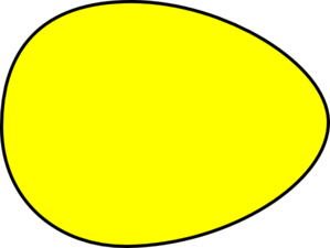 299x225 Yellow Egg Clip Art