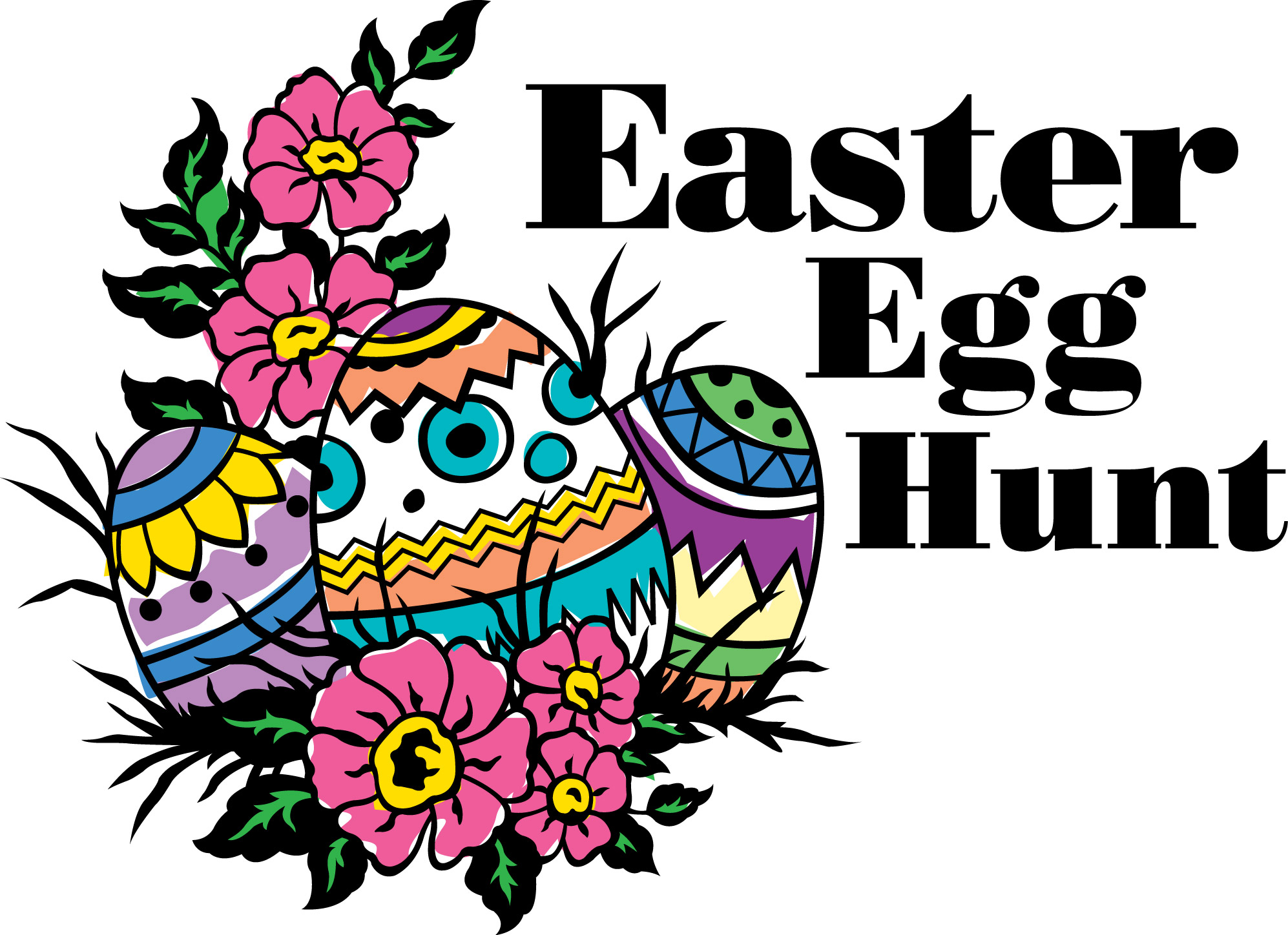 1994x1448 Easter Egg Hunt Clipart