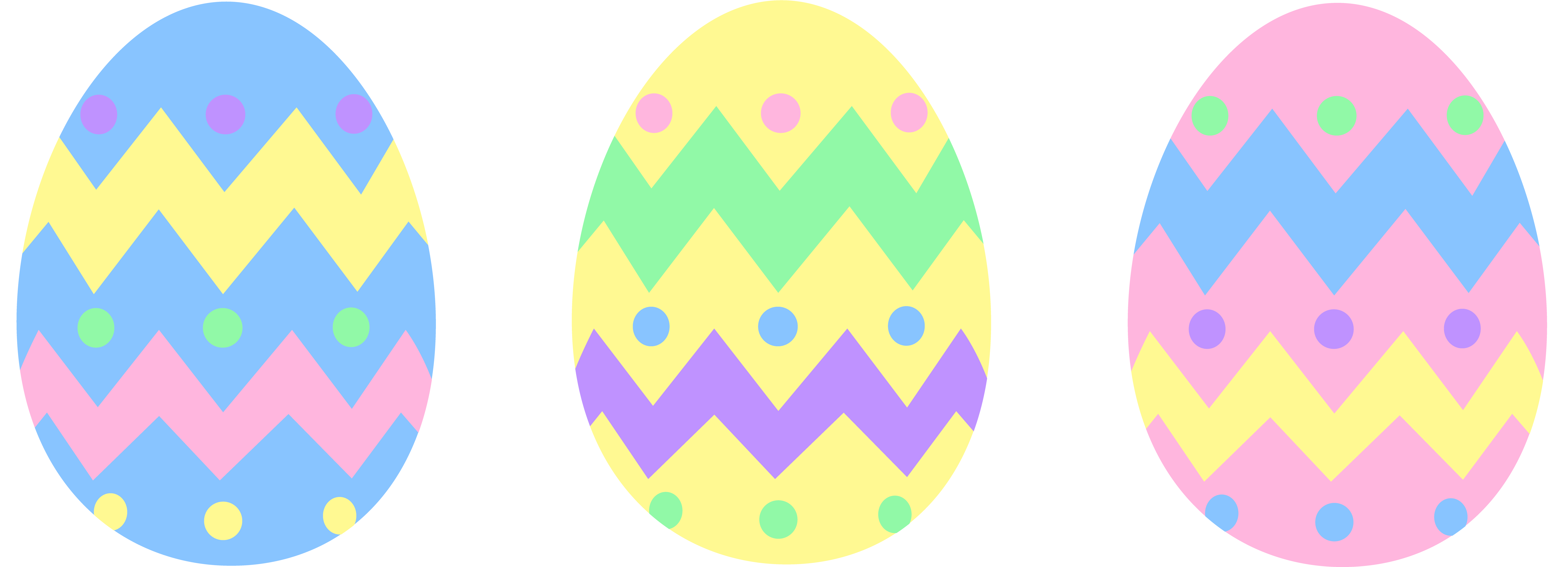 7655x2769 Top 81 Easter Eggs Clip Art