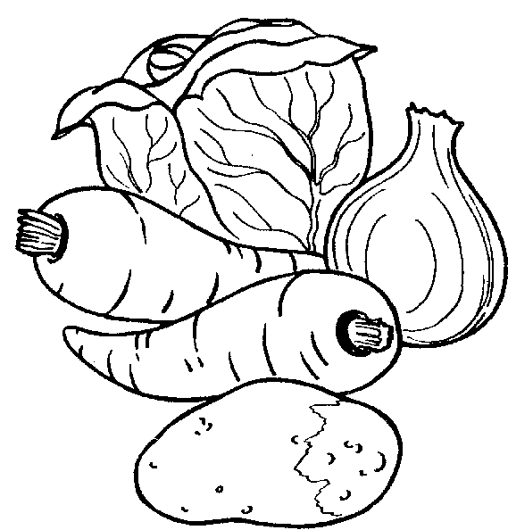 569x594 Vegetables Clipart Black And White Clipart Panda