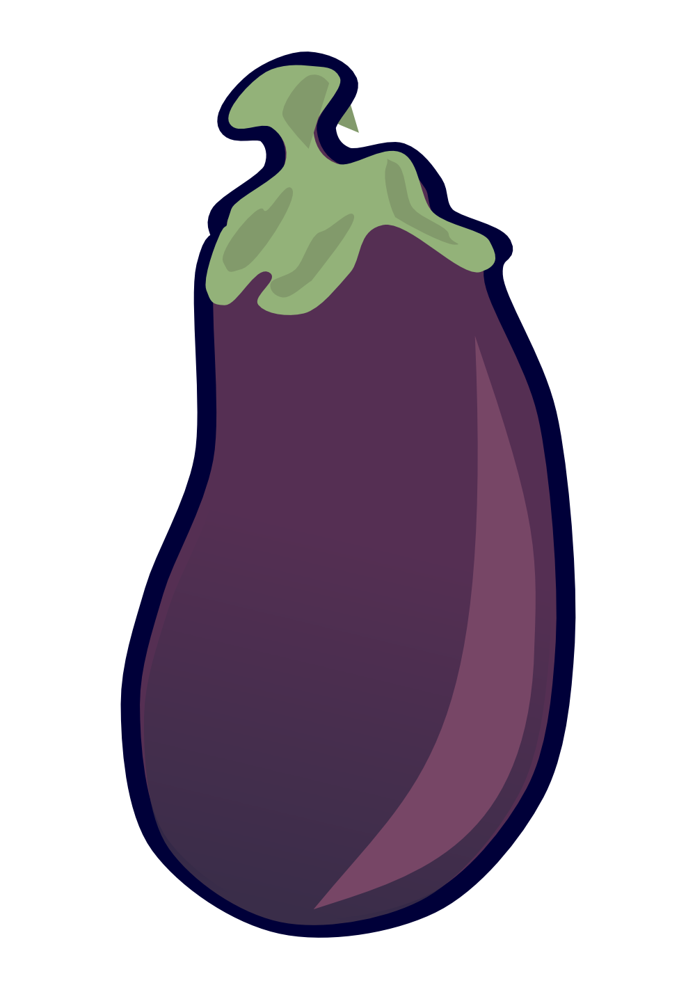 999x1413 Eggplant Clipart Images