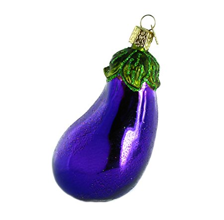 450x442 Old World Christmas Eggplant Glass Blown Ornament