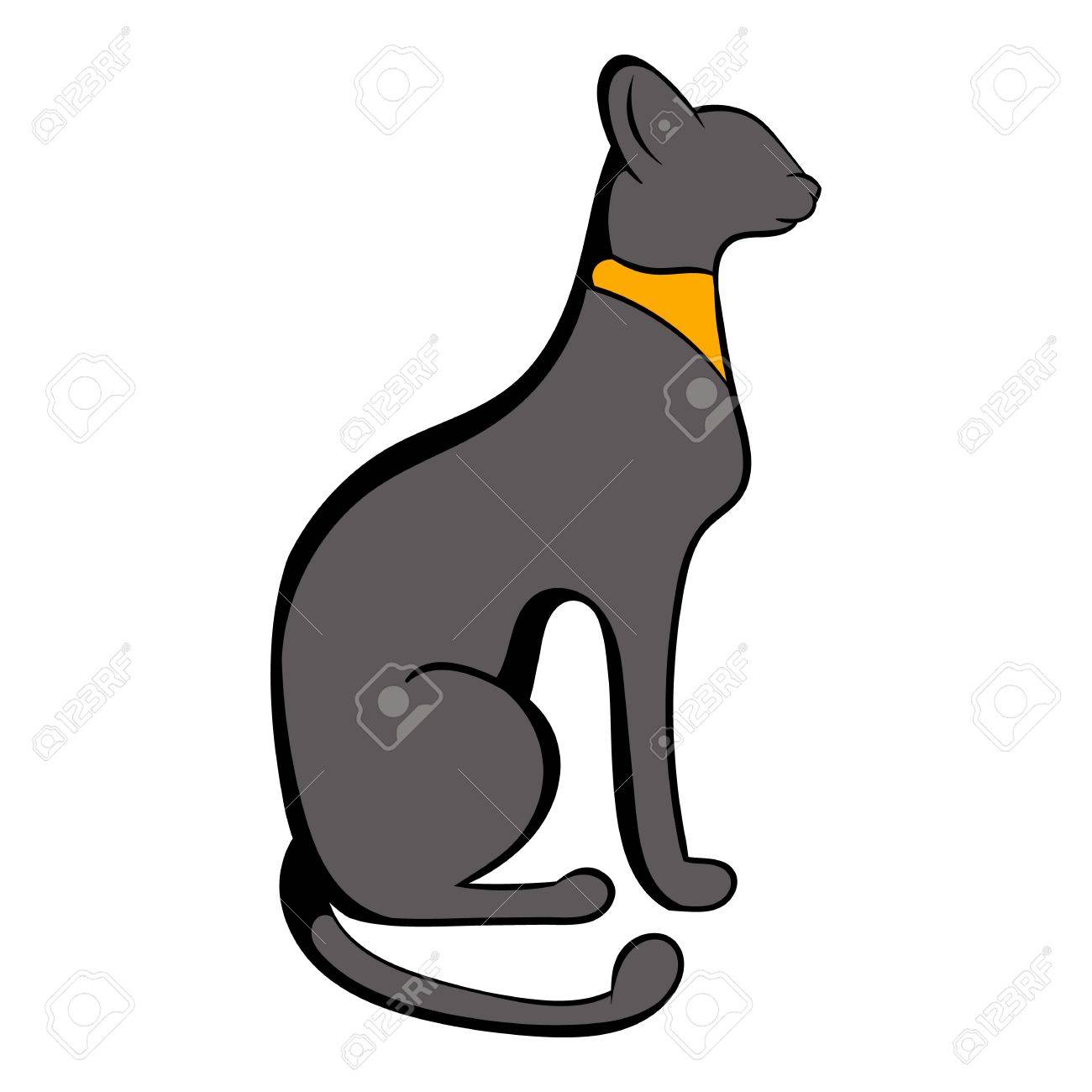 1300x1300 Egyptian Cat Icon Cartoon Royalty Free Cliparts, Vectors,