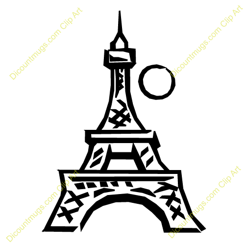500x500 Structure Clipart Eiffel Tower
