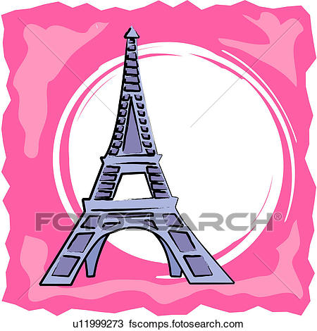 450x470 Clipart Of Eiffel Tower U11999273