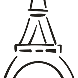 260x260 Eiffel Tower Clip Art 2