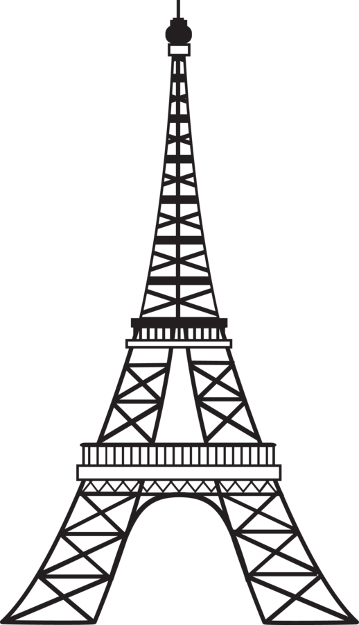 Eiffel Tower Clipart Black And White Free download on