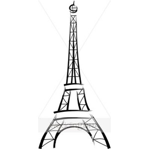 300x300 Drawn Eiffel Tower French Clip