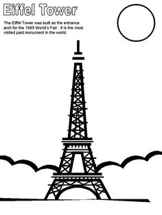 236x314 Printable Eiffel Tower Coloring Pages For Kids Cool2bkids