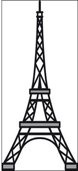 250x550 Eiffel Tower Clipart Night Drawing