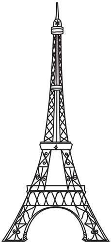 229x500 Vintage Eiffel Tower Design (Uth4504)