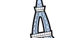 272x125 Eiffel Tower Paris Clip Art Free Vector In Open Office Drawing Svg