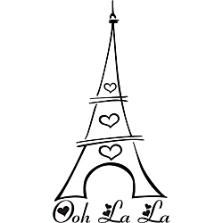 250x250 Simple Eiffel Tower Clip Art