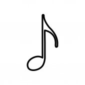 170x170 Watercolor Eighth Note. Stock Vector Inspiring.vector.gmail