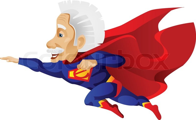 800x490 Cartoon Character Einstein Isolated On White Background. Vector