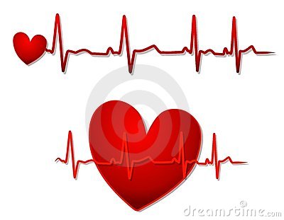 400x311 Heart With Ekg Clip Art