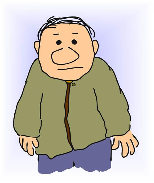 504x600 Old Clipart Elderly Person