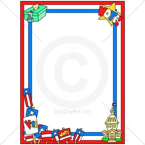 300x300 Election Day Border Clipart