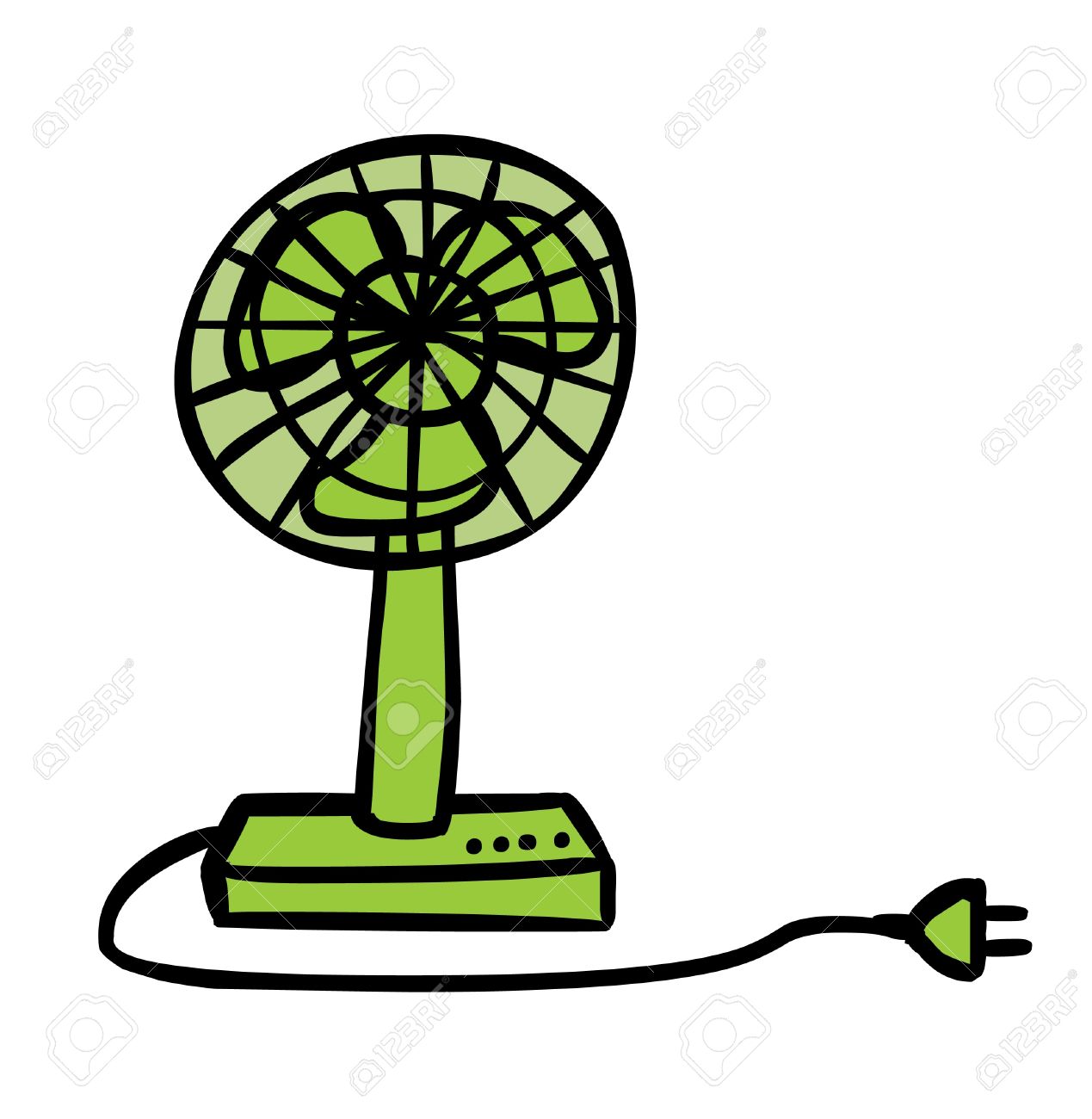 1269x1300 Represent An Electric Green Fan Cartoon Royalty Free Cliparts