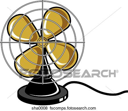 450x391 Stock Illustration Of Electric Fan Sha0008