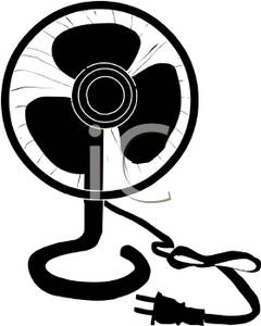 240x300 And White Icon Of An Electric Fan