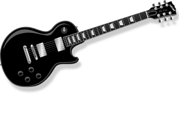 600x452 Black Guitar Clip Art Free Vector 4vector
