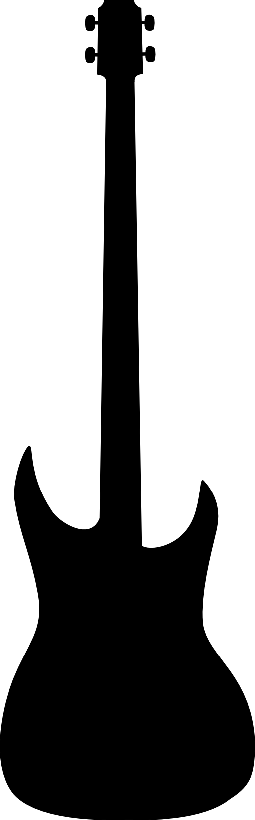 512x1645 Guitar Clipart Silhouette