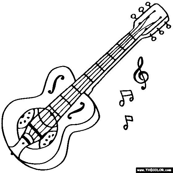 Electric Guitar Outline