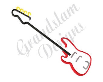 340x270 Guitar Embroidery Etsy