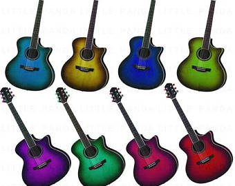 340x270 Guitar Clip Art Etsy