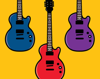 340x270 Guitar Clipart Etsy