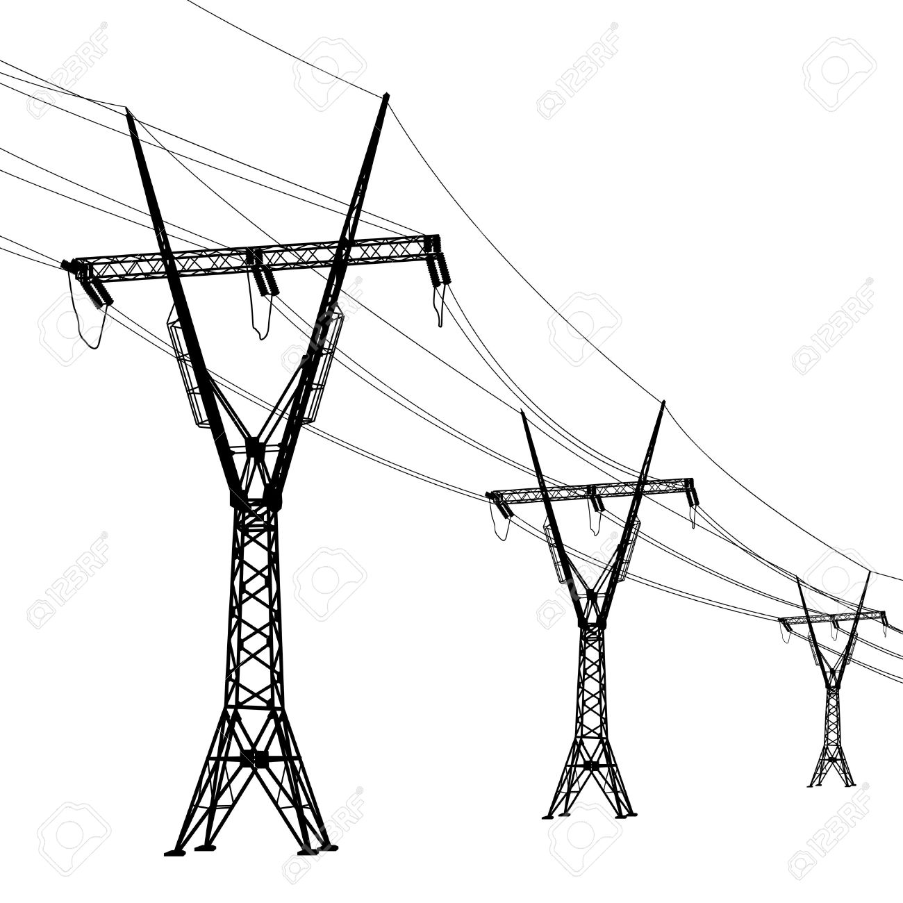 1300x1300 Power Line Clipart Electric Post