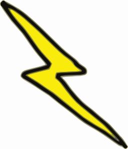 255x297 Lightning Bolt Clip Art