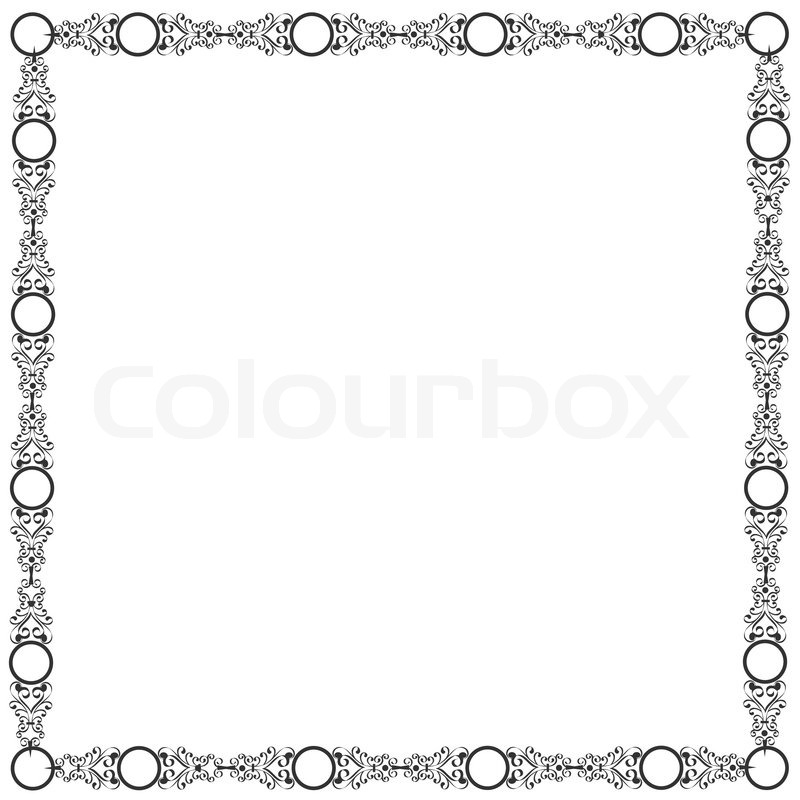 800x800 Decorative Elegant Frame Stock Vector Colourbox
