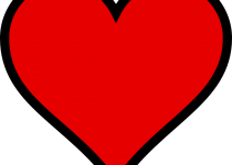 210x150 Clip Art Heart Clip Art Black And White