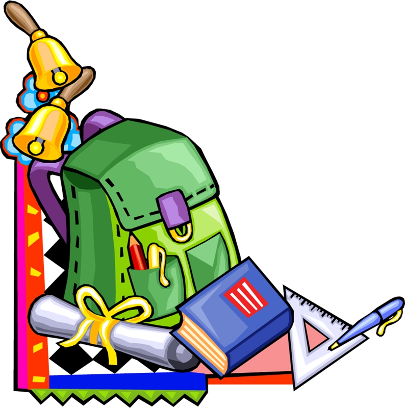 794x800 Grade School Supplies Cartoon Clipart