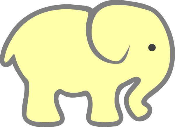 600x436 Best Elephant Outline Ideas Easy Elephant