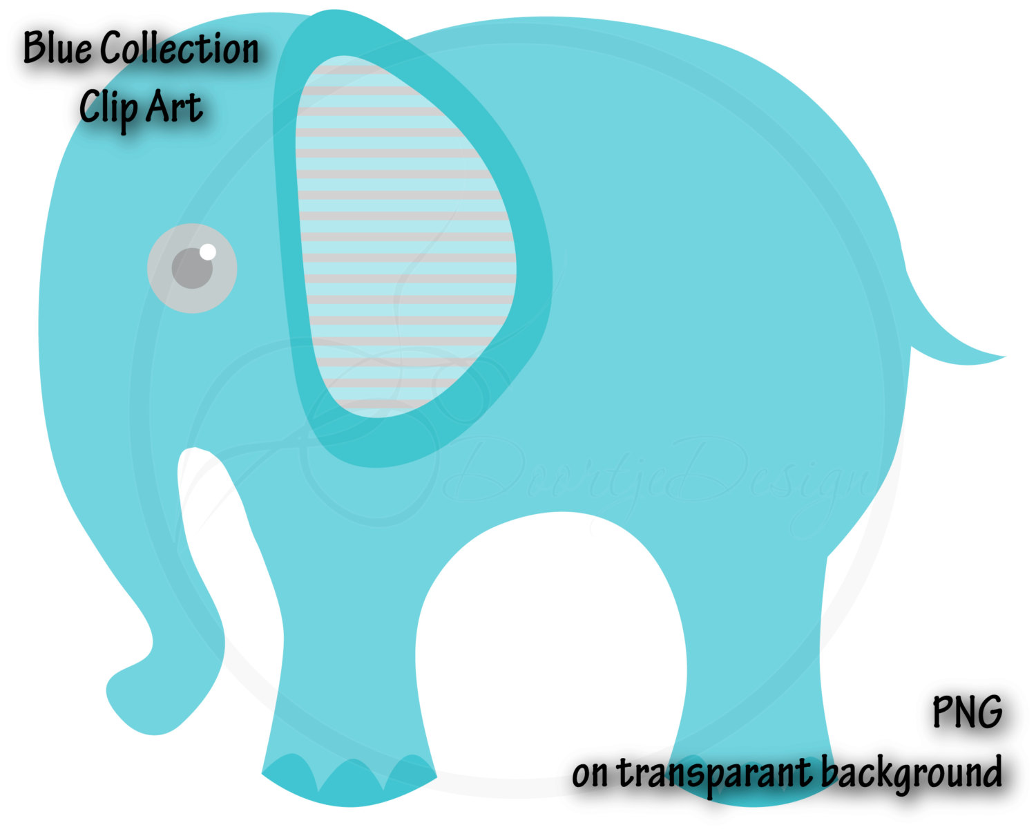 1500x1207 Digital Elephant Blue Clipart, Blue Elephant, Baby Shower
