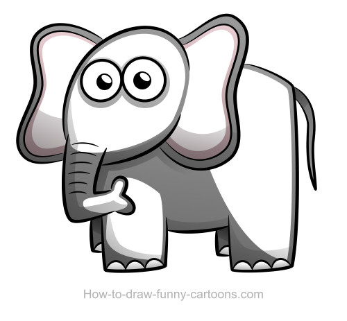 500x463 Elephant Drawing (Sketching + Vector)